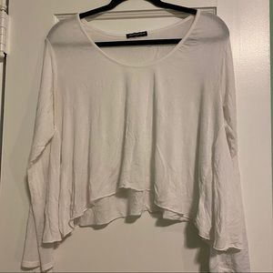 Brandy Melville Long sleeve crop top